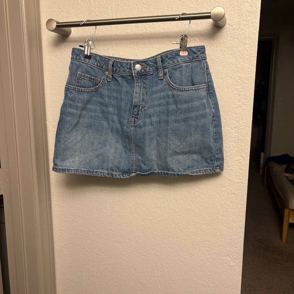 Wild Fable Blue Denim Mini Skirt